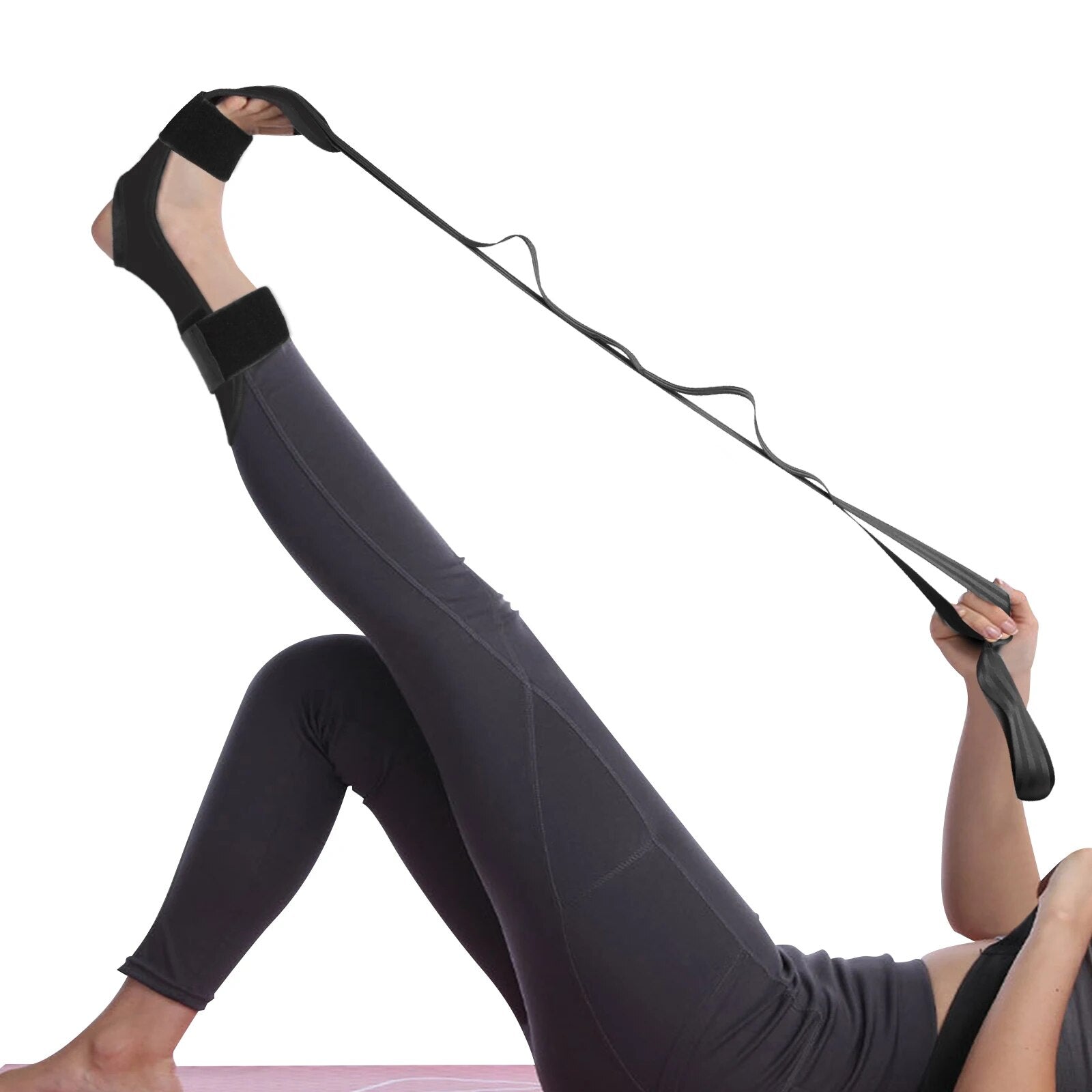 Yoga Band Flexibility Stretch Leg Fascia Stretcher Strap Ballet